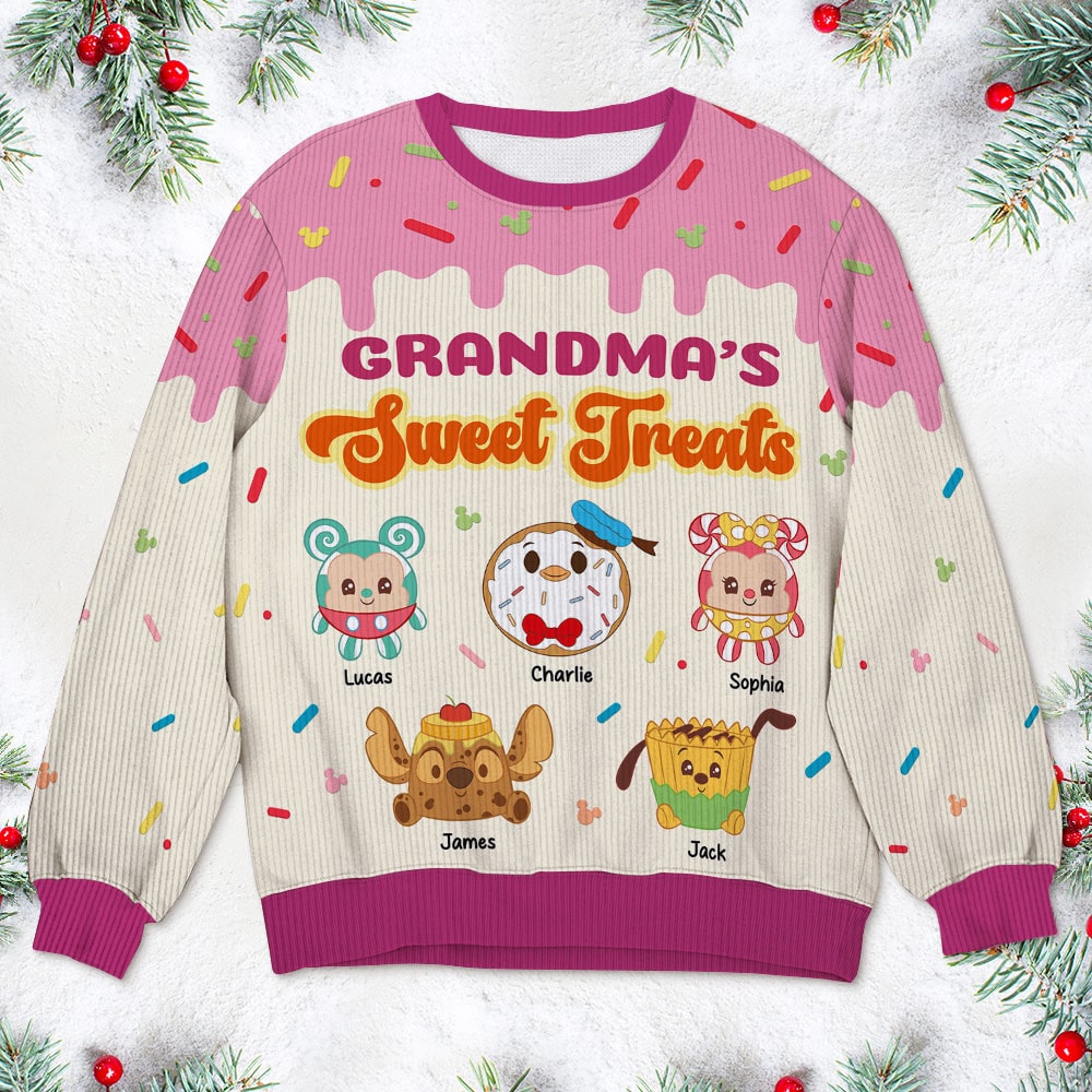 Personalized Christmas Gifts For Grandma Ugly Sweater 02kati271124 - AOP Products - GoDuckee