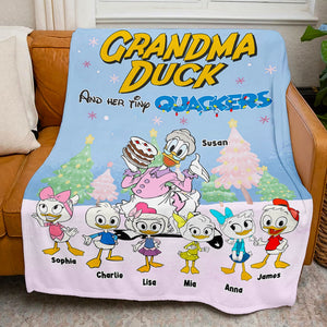 Personalized Christmas Gifts For Grandma Blanket, Grandma Duck 04kati011024 - Blanket - GoDuckee