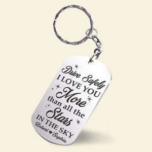 CoupI Love You More Than All The Stars, Personalized Keychain, Couple Gifts - Keychains - GoDuckee