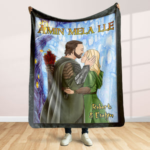 Personalized Gifts For Couples Blanket Amin Mela Lle 02HUTI120124 - Blanket - GoDuckee