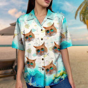 Custom Photo Gifts For Cat Lovers Hawaii Shirt 02toti060724 - Hawaiian Shirts - GoDuckee