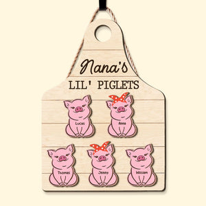 Personalized Gifts For Grandma Woodsign Nana's Piglets 01QHTI160324 - Wood Signs - GoDuckee