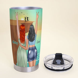 Friendship, You Laugh I laugh You Cry I Cry, Personalized Tumbler, Gift For Friends, 02DNTI210623 - Tumbler Cup - GoDuckee