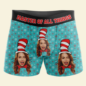 Personalized Gifts For Couples Boxers & Briefs Master of All Things 01KATI130124 - Boxers & Briefs - GoDuckee