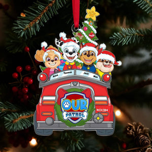 Personalized Gifts For Family Ornament, Kids Chillin' On Christmas Car 01qhti241024 - Ornament - GoDuckee