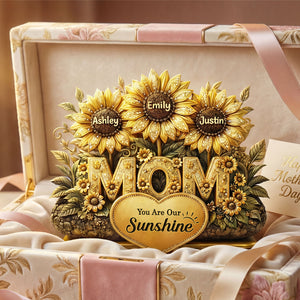 You Are Our Sunshine Acrylic Plaque - Personalized Gifts For Mother's Day 02TOTI030326 - Shaped Plaques - GoDuckee