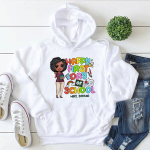 Happy First Day Of School Personalized Shirt Gift For Teacher - Shirts - GoDuckee