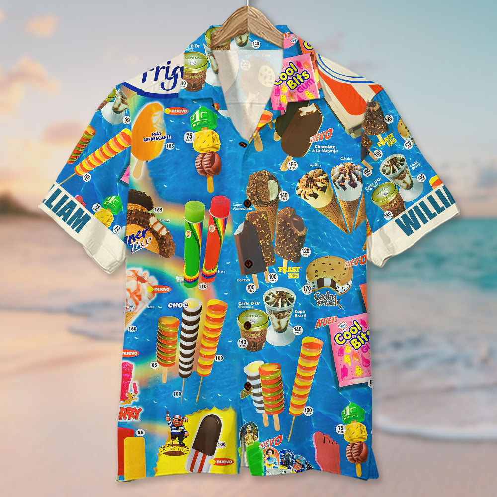 Personalized Ice Cream Hawaiian Shirt - GZ-HW-01NATI270623 - Hawaiian Shirts - GoDuckee