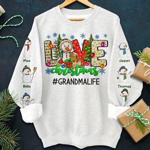 Love Snowman Family, Personalized Shirt, Christmas Gifts For Family 01ACDT091023 - AOP Products - GoDuckee