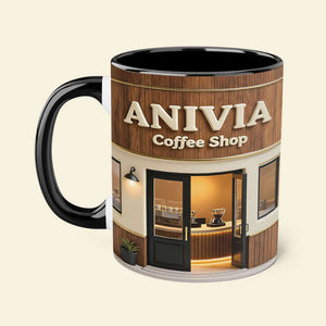 Coffee Shop Theme Coffee Accent Mug - Personalized Gifts For Coffee Addict Coffee Mug 04KITI230126 - Coffee Mug - GoDuckee