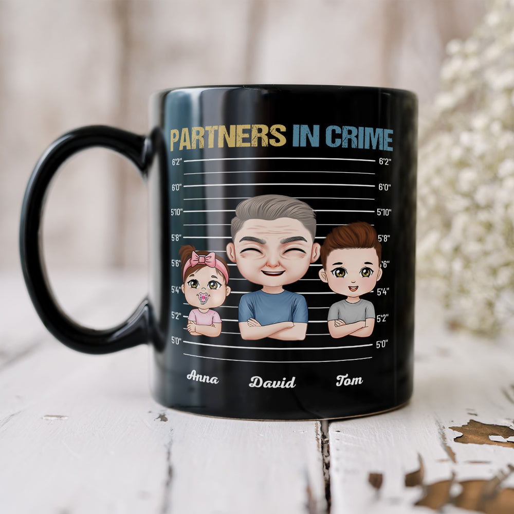 Papa The Bad Influence Personalized Coffee Mug, Gift For Grandpa, Father's Day Gift - Coffee Mug - GoDuckee
