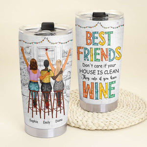 They Care If You Have Wine, Best Friends 01DNDT080323TM Personalized Tumbler - Tumbler Cup - GoDuckee
