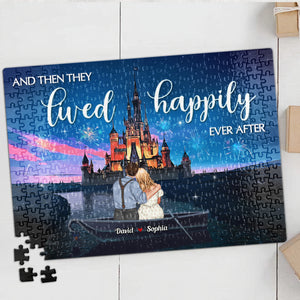 Romantic Couple 01QHDT201023TM Personalized Jigsaw Puzzle, Gifts For Couple - Wood Sign - GoDuckee