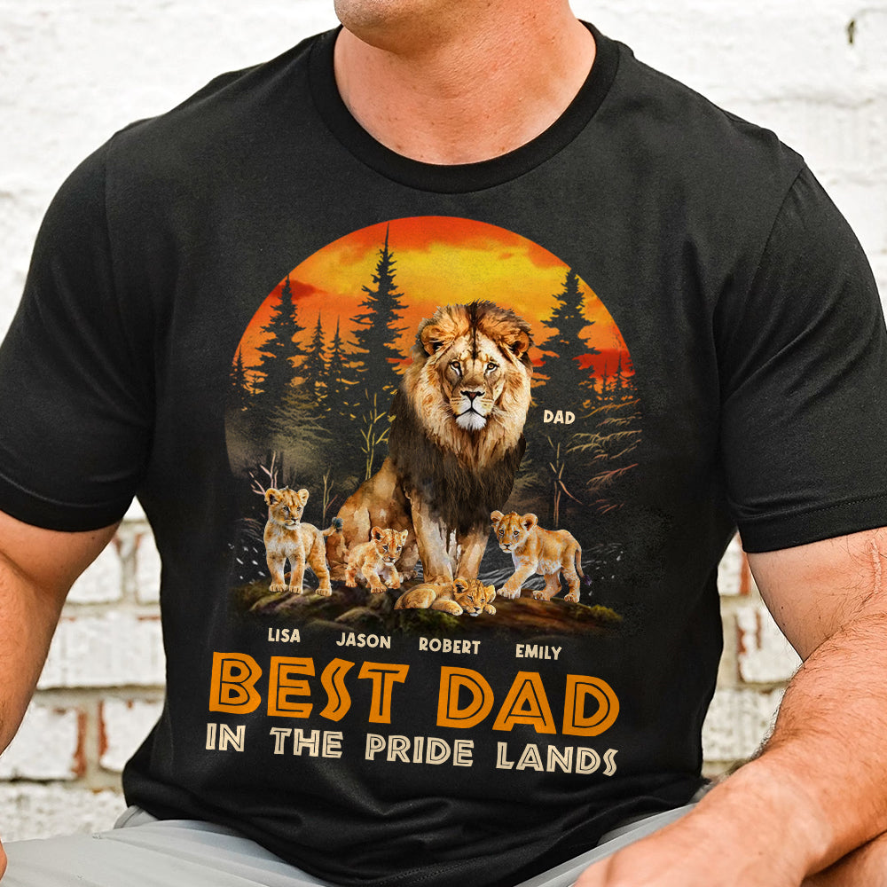Best Dad In The Pride Lands- 05hudt300523 Personalized Shirt - Shirts - GoDuckee