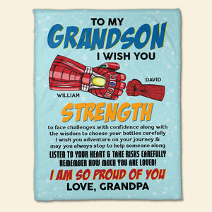I'm So Proud Of You 05DTDT270723HA Personalized Blanket, Gifts For Grandparent - Blanket - GoDuckee