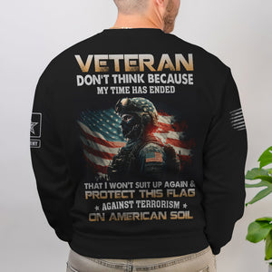 Veteran Suit Up Again & Protect This Flag, Personalized 3D AOP Shirt, Soldier On Flag Background 01acdt110823 - AOP Products - GoDuckee