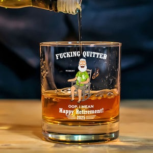 Personalized Gifts For Retirement Whiskey Glass 05huti270225pa - Whiskey Glass - GoDuckee