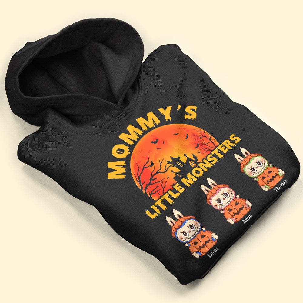 cute monsters and mommy Personalized Gifts For Mother 2D Shirt, Cute Halloween Monster Charact