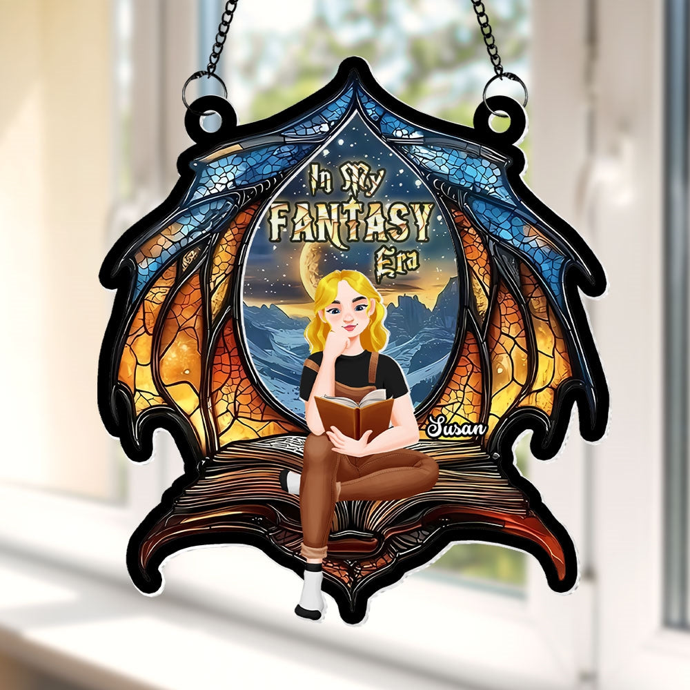 Personalized Gifts For Book Lover Suncatcher Ornament Fantasy Book 014xqti060125pa - Ornament - GoDuckee