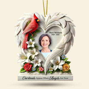 Memorial Heaven Ornament - Custom Photo Gifts For Loved Ones 02huti090925 - Ornament - GoDuckee