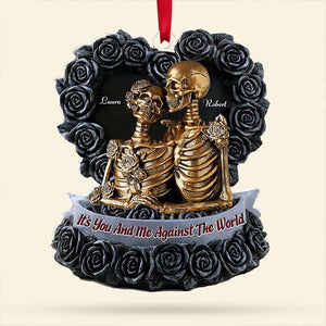 Personalized Gifts For Couples, Skull Couple Acrylic Ornament 03OHTI180924 - Ornament - GoDuckee