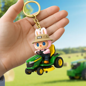 Farmer Doll Keychain - Personalized Gifts For Farmers 05ohti280625 - Keychains - GoDuckee