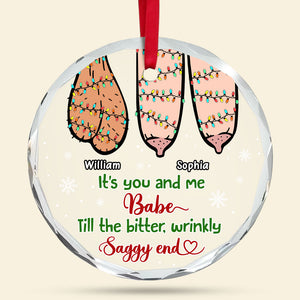 Personalized Gifts For Couple Christmas Ornament Funny Couple 05OHTI081024 - Ornament - GoDuckee