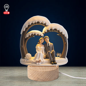 Wedding Couple Led Light - Personalized Gifts For Couple 03pati260825 - Led Night Light - GoDuckee
