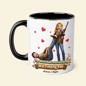 Hunting Couple Coffee Accent Mug - Personalized Gifts For Couple Coffee Mug 03HUTI200126HG - Coffee Mug - GoDuckee