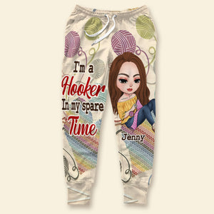 Personalized Gifts For Crochet Lover Sweatpants I'm A Hooker In My Spare Time 02tgti021224hh - Shorts and Pants - GoDuckee