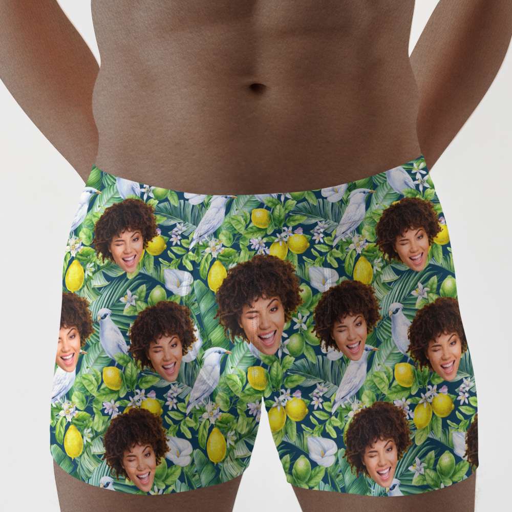 Custom Photo Husband And Wife Boxer 05ACDT190623 Gift For Husband - Boxer Briefs - GoDuckee