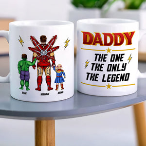 Personalized Gifts For Father Coffee Mug Daddy, The One, The Only, The Legend 06OHTI140324PA - Coffee Mugs - GoDuckee