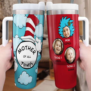 Custom Photo Gifts For Mom Tumbler Handle Mom We Love You 05ACDT160324 - Tumbler Cups - GoDuckee