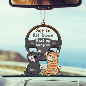 Personalized Gifts For Cat Lover Car Ornament 02QHDC040624 - Ornaments - GoDuckee