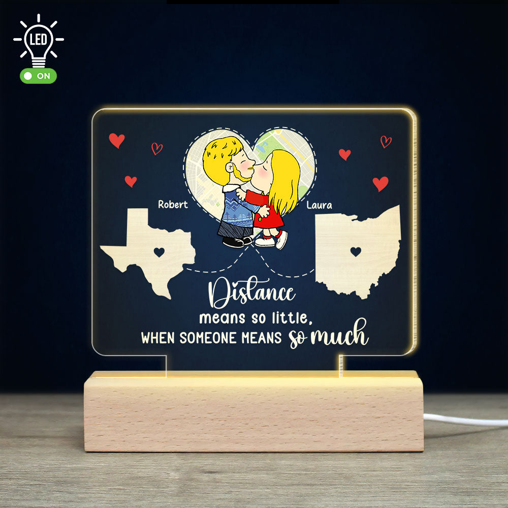 Custom Map Gifts For Couple LED Light 02kati241224hg - Led Night Light - GoDuckee