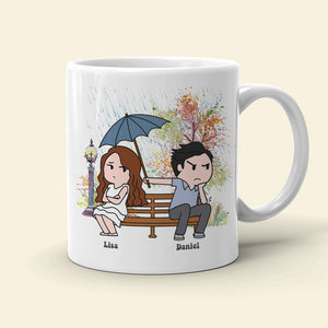 Love Is Caring For Each Other Even When You're Angry Personalized Coffee Mug Gift For Couple - Coffee Mug - GoDuckee