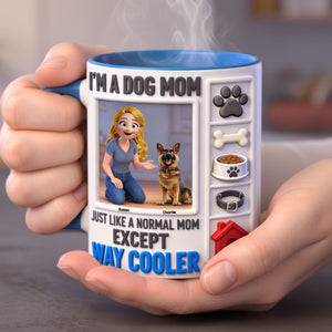 Dog Lover Coffee Accent Mug - Personalized Gifts For Dog Mom Coffee Mug 02KITI040226 - Coffee Mug - GoDuckee