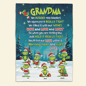 Personalized Gifts For Grandma Christmas Blanket 04ACTI270924 - Blanket - GoDuckee