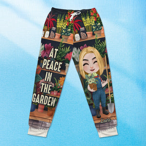 Personalized Gifts For Gardening Lover Sweatpants, At Peace In The Garden 03tgti021224hh - Shorts and Pants - GoDuckee