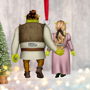 Personalized Gift For Couple Christmas Ornament Orge Couple 011ACTI111124HH - Ornament - GoDuckee