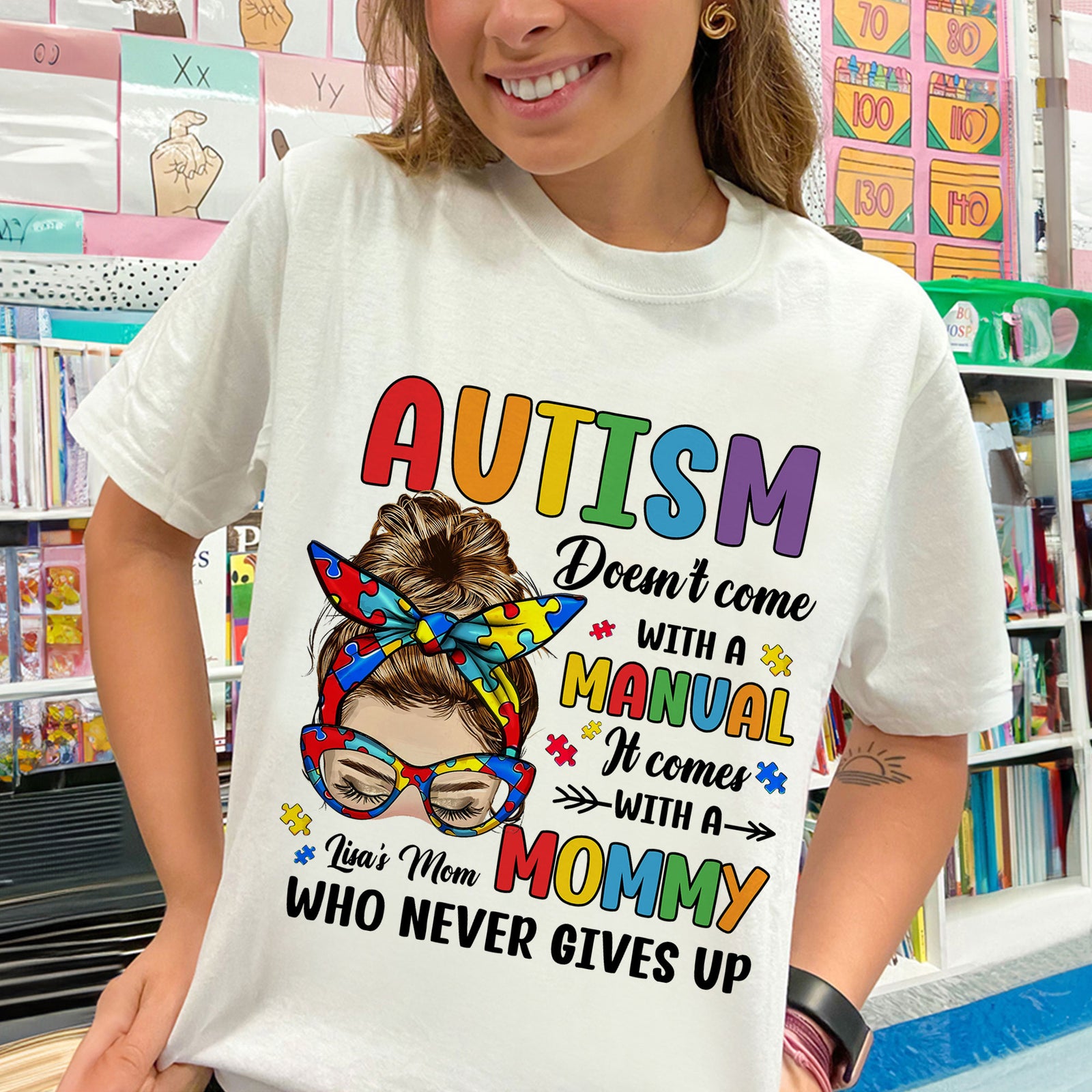 Personalized Gifts For Autism Mom Shirt 01huti250225 - Shirts - GoDuckee