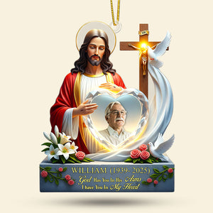 Heaven Jesus Ornament - Custom Photo Gifts For Loved Ones 04huti090925 - Ornament - GoDuckee