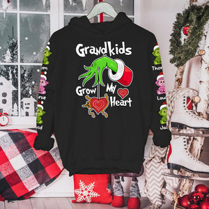 Grandkids Grow My Heart 03OHDT121023 Personalized Shirt, Christmas Gift For Grandparents - AOP Products - GoDuckee
