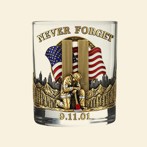 911 Firefighter Whiskey Glass - Personalized Gifts For Firefighters 05nati060825 - Whiskey Glass - GoDuckee