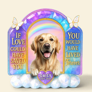 Memorial Dog Plaque - Custom Photo Gifts For Dog Lovers 01nati300525 - Shaped Plaques - GoDuckee