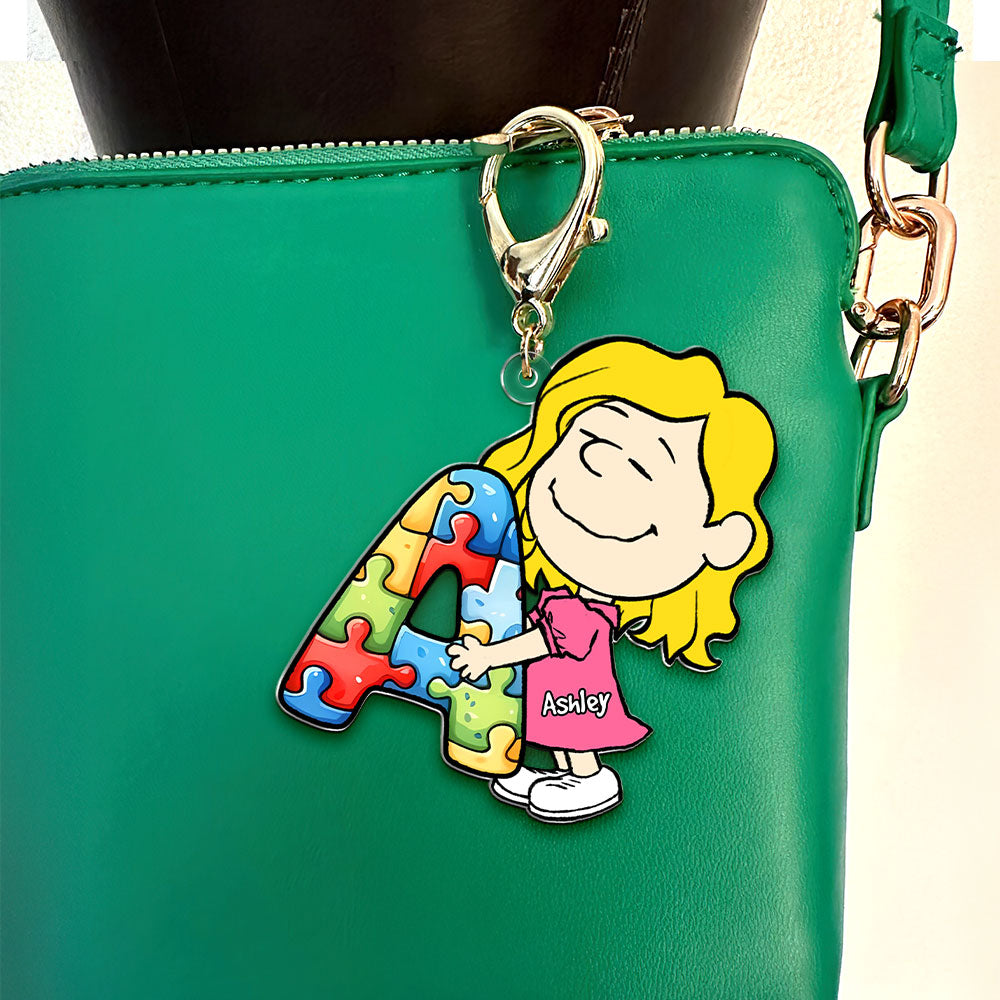 Personalized Gifts For Autism Awareness Keychain 03kati190225hg - Keychains - GoDuckee