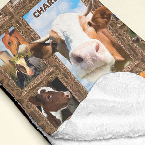 Highland Cow - Personalized Photos Collage Blanket 051qhti311224 - Blanket - GoDuckee