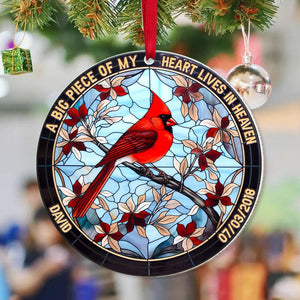 I Will Always Be With You, Gift For Family, Personalized Acrylic Ornament, Bird Suncatcher Ornament, Christmas Gift - Ornament - GoDuckee