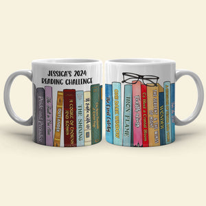 Book Lover Reading Challenge 01huti021223 Personalized Coffee Mug - Coffee Mug - GoDuckee