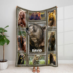 Personalize Gifts For Bear Lover Blanket 011qhti030125 - Blanket - GoDuckee